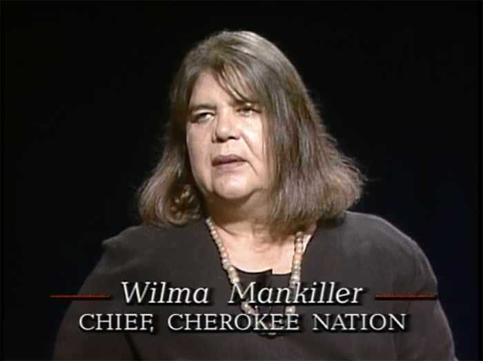 Wilma Mankiller on At Week’s End. New Mexico PBS KNME-TV. Albuquerque, N.M. American Archive