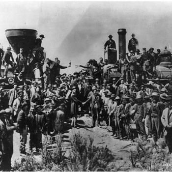 The Transcontinental Railroad is completed