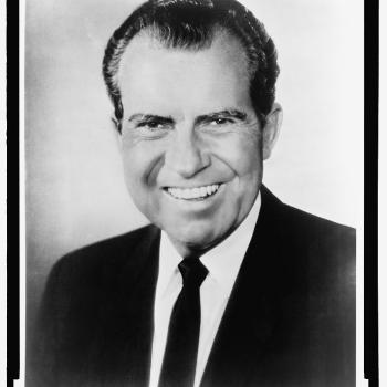 Richard Nixon resigns following Watergate scandal